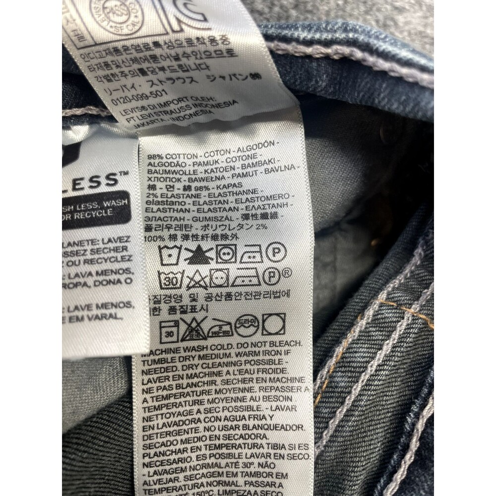 Levi's 505 Jeans Mens 42x30(39x28.50)Regular Fit Straight Blue Denim Medium Wash - Picture 7 of 11